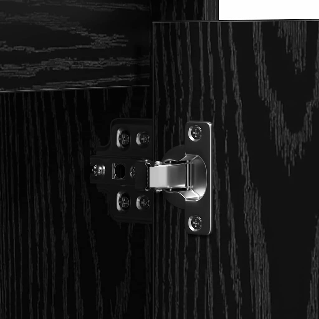 Sideboard mit LED Schwarze Eiche 71 x 34,5 x 75 cm