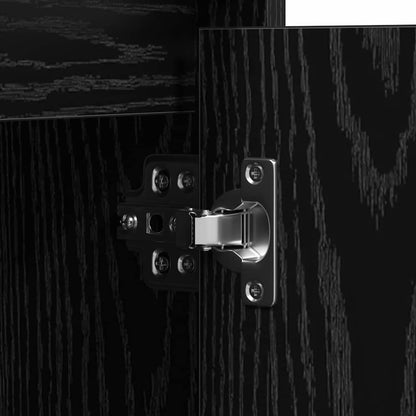 Sideboard mit LED Schwarze Eiche 71 x 34,5 x 75 cm