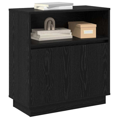 Sideboard mit LED Schwarze Eiche 71 x 34,5 x 75 cm