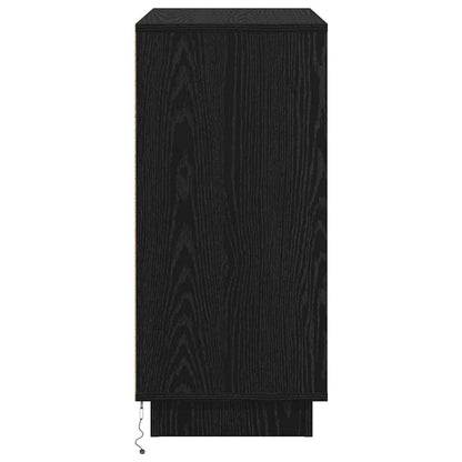 Sideboard mit LED Schwarze Eiche 71 x 34,5 x 75 cm