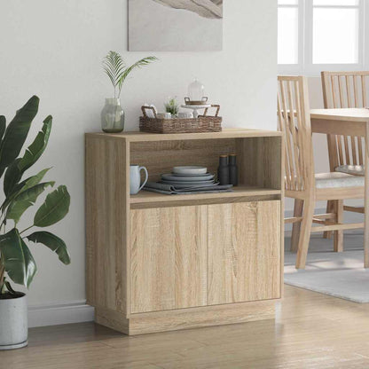 Sideboard mit LED Sonoma-Eiche 71 x 34,5 x 75 cm Holzwerkstoff