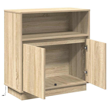 Sideboard mit LED Sonoma-Eiche 71 x 34,5 x 75 cm Holzwerkstoff
