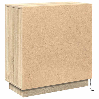 Sideboard mit LED Sonoma-Eiche 71 x 34,5 x 75 cm Holzwerkstoff