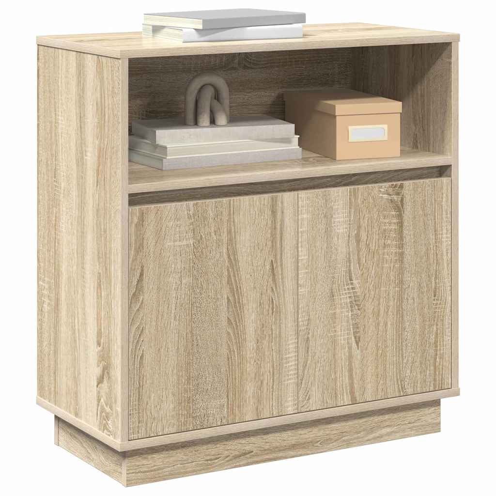 Sideboard mit LED Sonoma-Eiche 71 x 34,5 x 75 cm Holzwerkstoff