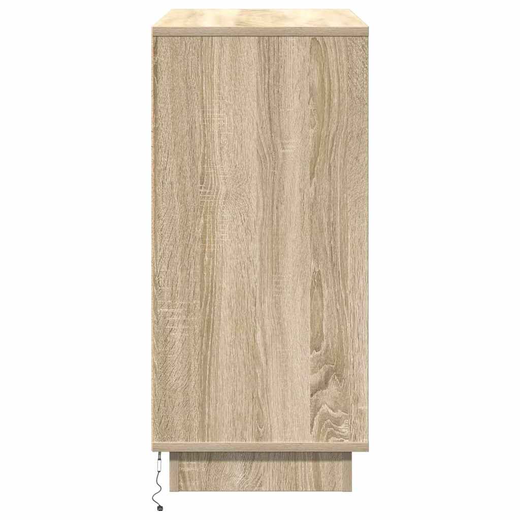 Sideboard mit LED Sonoma-Eiche 71 x 34,5 x 75 cm Holzwerkstoff