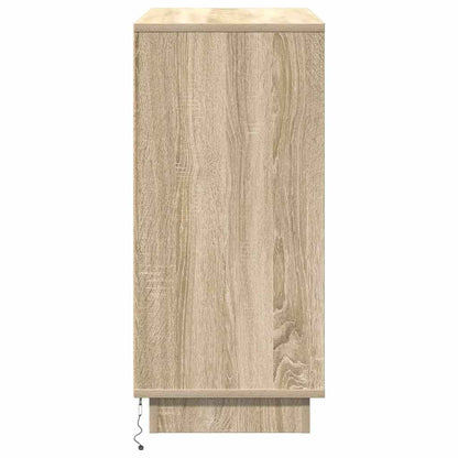 Sideboard mit LED Sonoma-Eiche 71 x 34,5 x 75 cm Holzwerkstoff