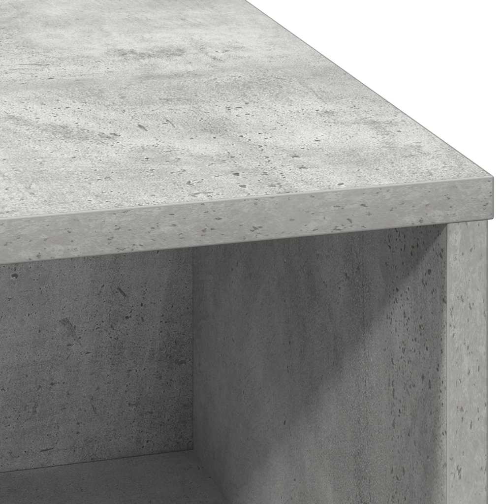 Sideboard mit LED Betongrau 71 x 34,5 x 75 cm Holzwerkstoff