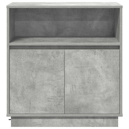 Sideboard mit LED Betongrau 71 x 34,5 x 75 cm Holzwerkstoff