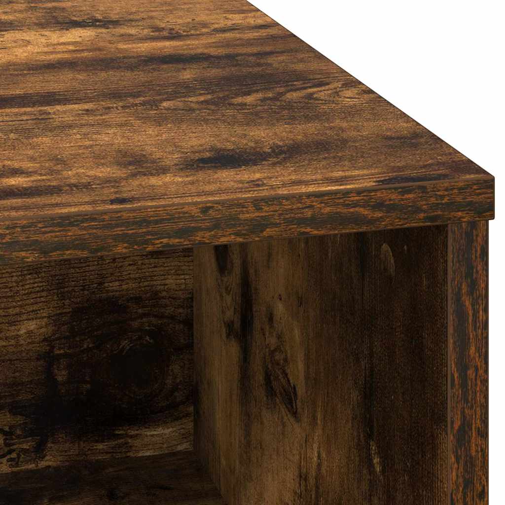 Sideboard mit LED Räuchereiche 71 x 34,5 x 75 cm Holzwerkstoff