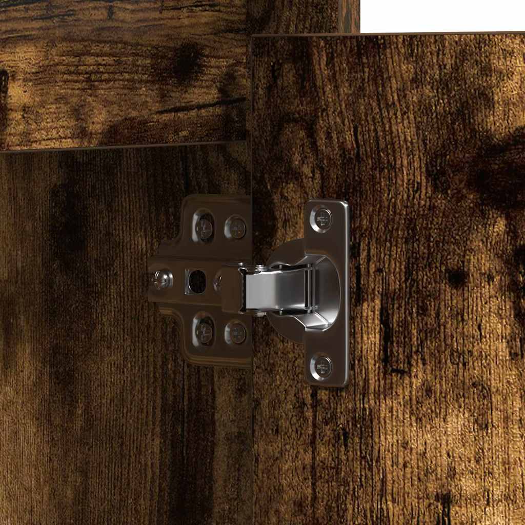 Sideboard mit LED Räuchereiche 71 x 34,5 x 75 cm Holzwerkstoff