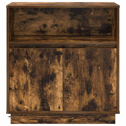 Sideboard mit LED Räuchereiche 71 x 34,5 x 75 cm Holzwerkstoff