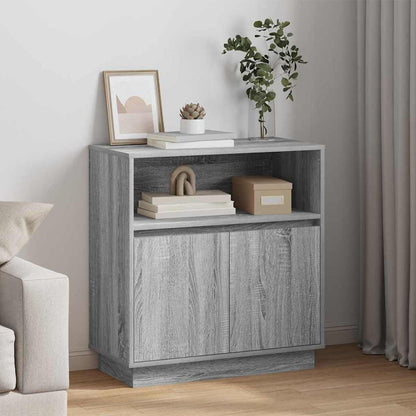 Sideboard mit LED Grau Sonoma 71 x 34,5 x 75 cm Holzwerkstoff