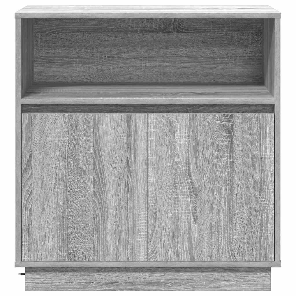 Sideboard mit LED Grau Sonoma 71 x 34,5 x 75 cm Holzwerkstoff