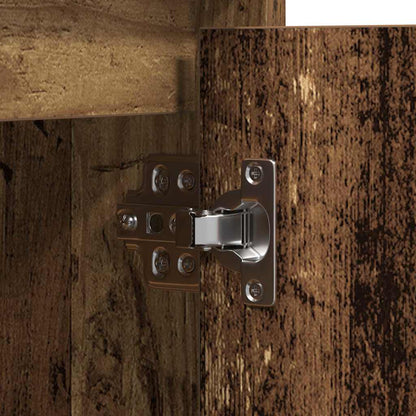 Sideboard mit LED Altholz 71 x 34,5 x 75 cm Holzwerkstoff