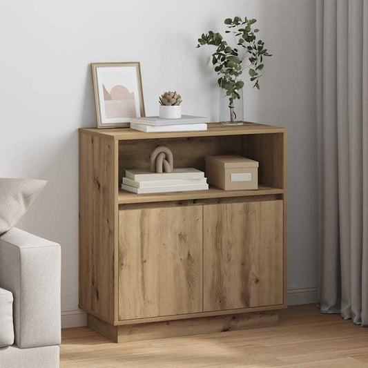 Sideboard mit LED Artisan-Eiche 71 x 34,5 x 75 cm Holzwerkstoff