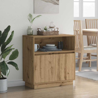 Sideboard mit LED Artisan-Eiche 71 x 34,5 x 75 cm Holzwerkstoff