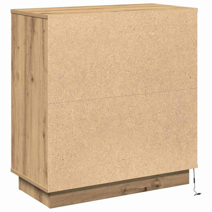 Sideboard mit LED Artisan-Eiche 71 x 34,5 x 75 cm Holzwerkstoff
