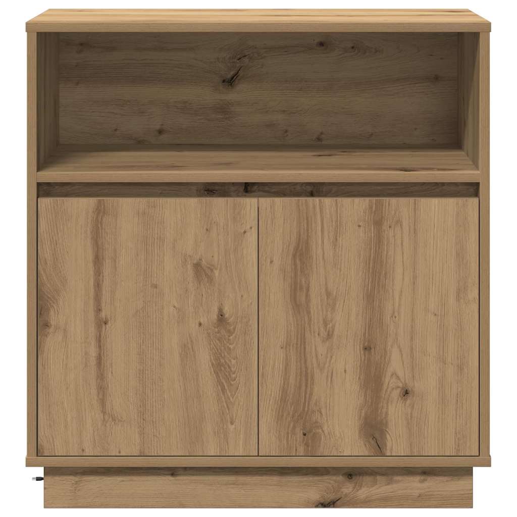 Sideboard mit LED Artisan-Eiche 71 x 34,5 x 75 cm Holzwerkstoff