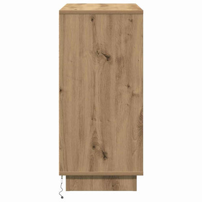 Sideboard mit LED Artisan-Eiche 71 x 34,5 x 75 cm Holzwerkstoff