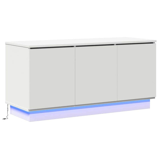TV-Schrank mit LED Weiß 100 x 38 x 49 cm Holzwerkstoff