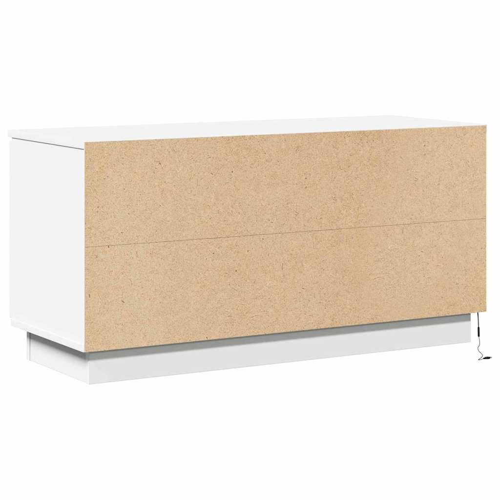 TV-Schrank mit LED Weiß 100 x 38 x 49 cm Holzwerkstoff