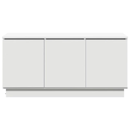 TV-Schrank mit LED Weiß 100 x 38 x 49 cm Holzwerkstoff