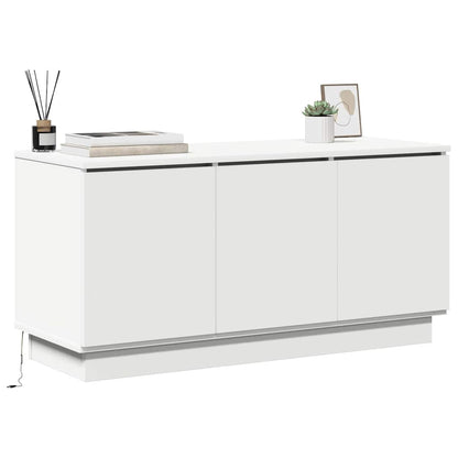 TV-Schrank mit LED Weiß 100 x 38 x 49 cm Holzwerkstoff