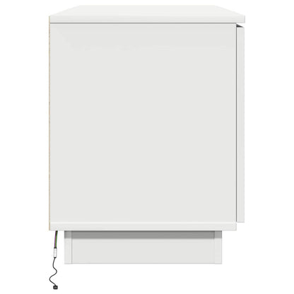 TV-Schrank mit LED Weiß 100 x 38 x 49 cm Holzwerkstoff