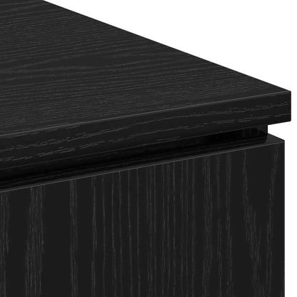 TV-Schrank mit LED Schwarze Eiche 100 x 38 x 49 cm