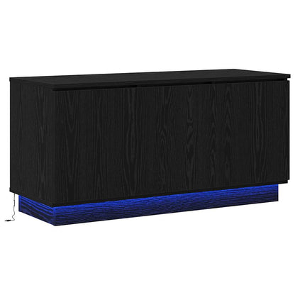 TV-Schrank mit LED Schwarze Eiche 100 x 38 x 49 cm
