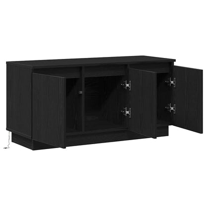 TV-Schrank mit LED Schwarze Eiche 100 x 38 x 49 cm