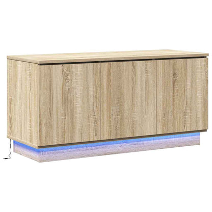 TV-Schrank mit LED Sonoma Eiche 100 x 38 x 49 cm Holzwerkstoff
