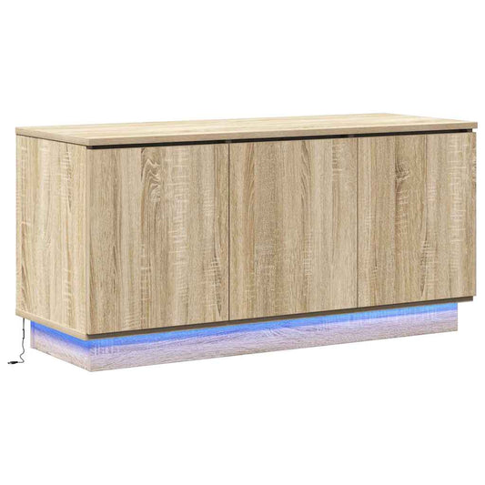 TV-Schrank mit LED Sonoma Eiche 100 x 38 x 49 cm Holzwerkstoff