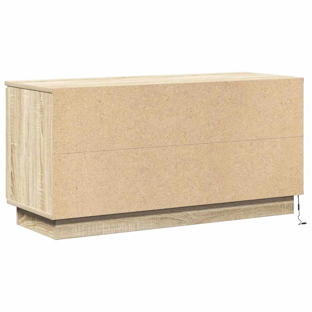 TV-Schrank mit LED Sonoma Eiche 100 x 38 x 49 cm Holzwerkstoff