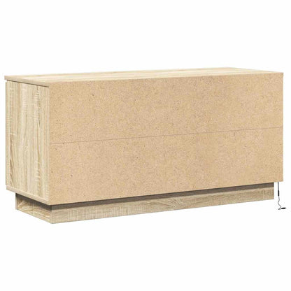 TV-Schrank mit LED Sonoma Eiche 100 x 38 x 49 cm Holzwerkstoff