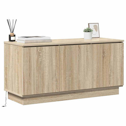TV-Schrank mit LED Sonoma Eiche 100 x 38 x 49 cm Holzwerkstoff