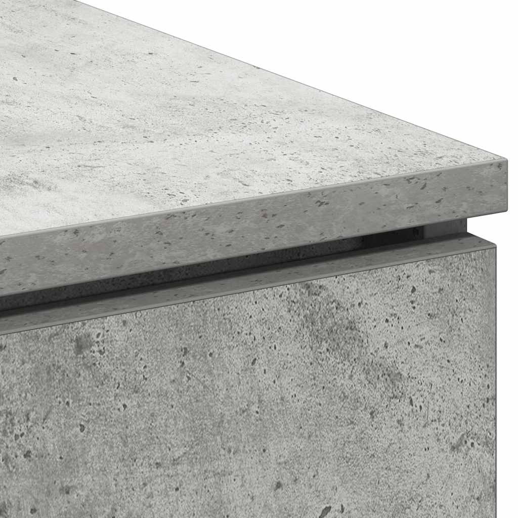 TV-Schrank mit LED Betongrau 100 x 38 x 49 cm Holzwerkstoff