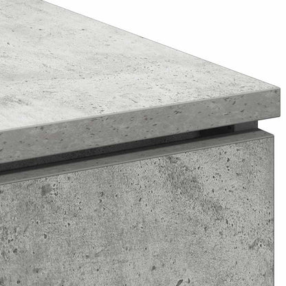 TV-Schrank mit LED Betongrau 100 x 38 x 49 cm Holzwerkstoff