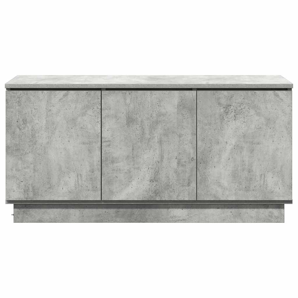 TV-Schrank mit LED Betongrau 100 x 38 x 49 cm Holzwerkstoff