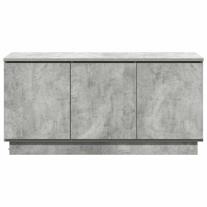 TV-Schrank mit LED Betongrau 100 x 38 x 49 cm Holzwerkstoff