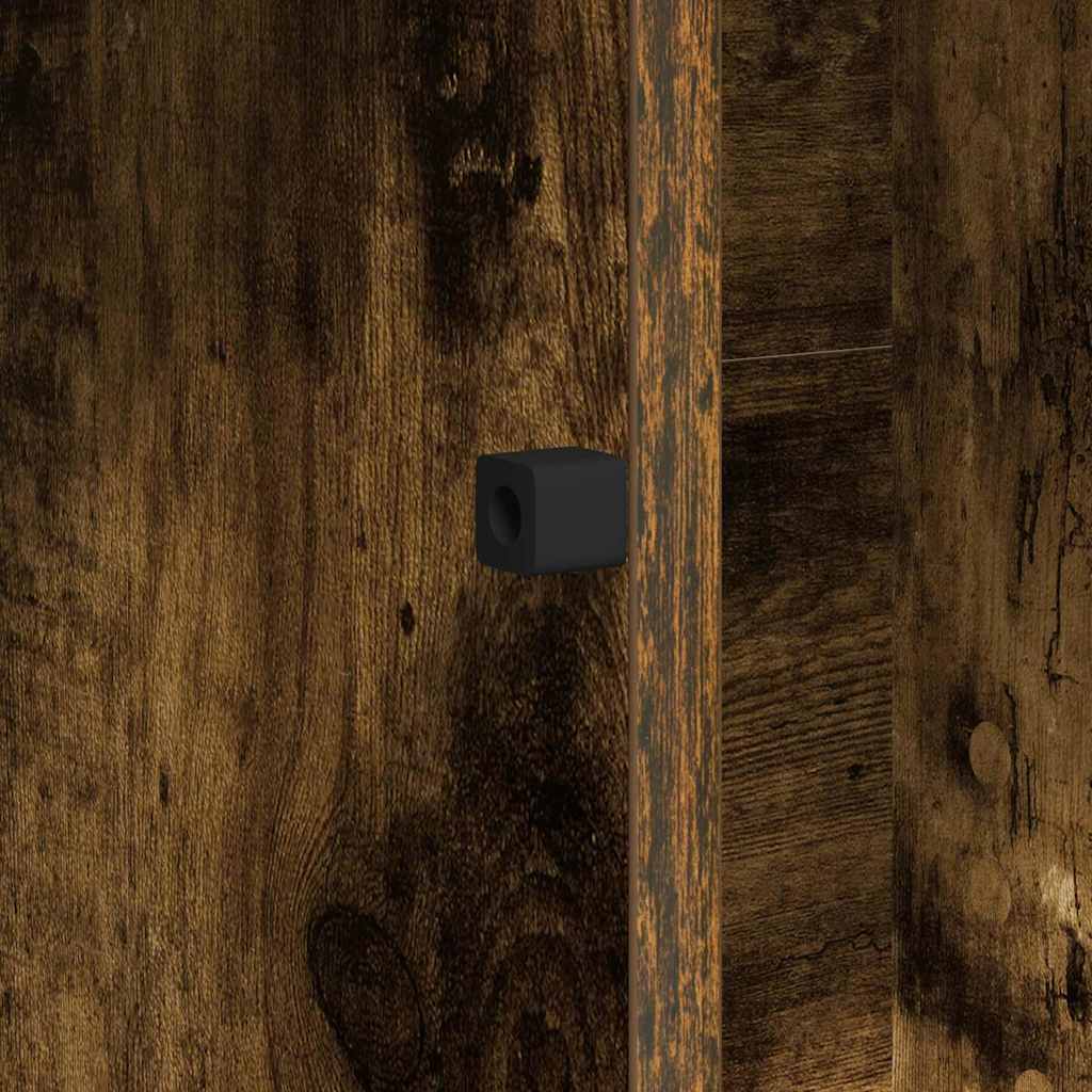TV-Schrank mit LED Räuchereiche 100 x 38 x 49 cm Holzwerkstoff