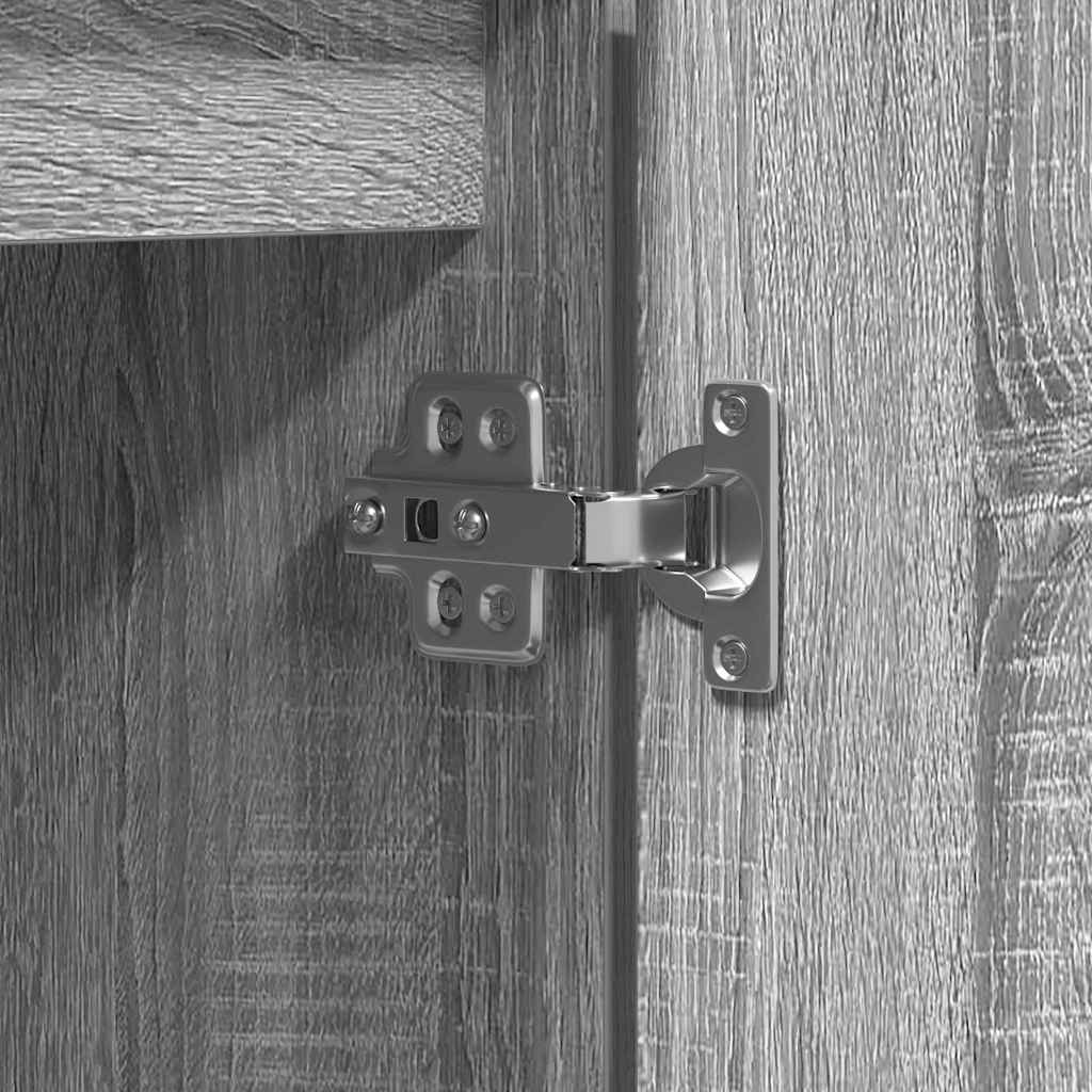 TV-Schrank mit LED Grau Sonoma 100 x 38 x 49 cm Holzwerkstoff