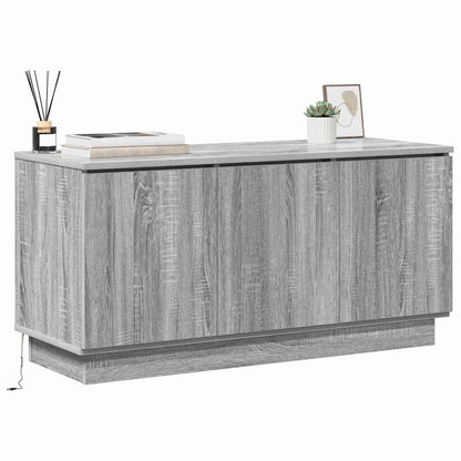 TV-Schrank mit LED Grau Sonoma 100 x 38 x 49 cm Holzwerkstoff