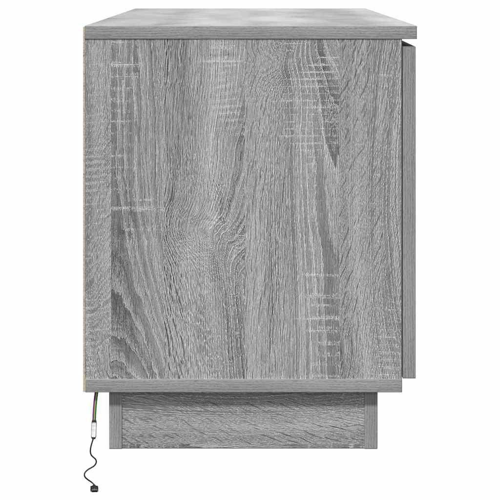 TV-Schrank mit LED Grau Sonoma 100 x 38 x 49 cm Holzwerkstoff
