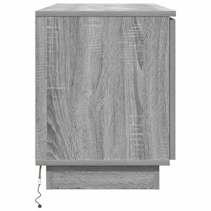 TV-Schrank mit LED Grau Sonoma 100 x 38 x 49 cm Holzwerkstoff