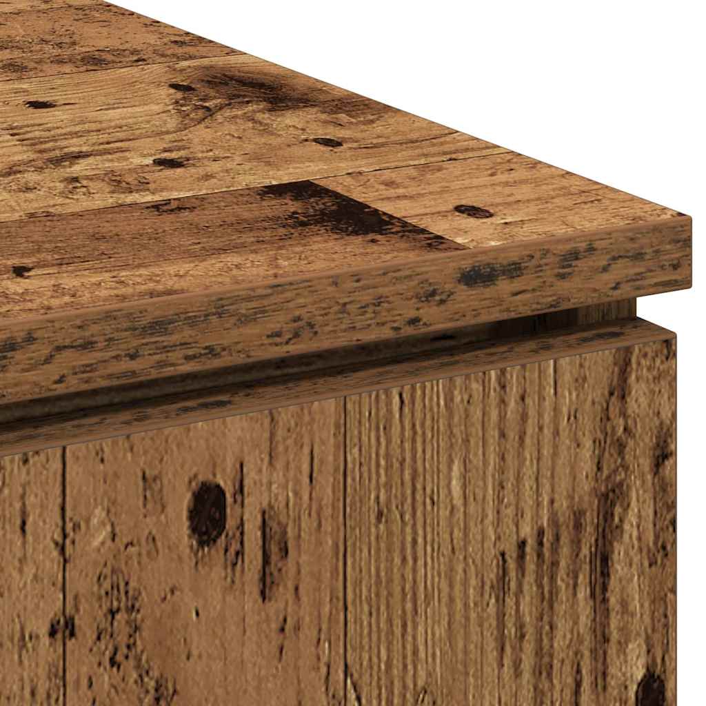 TV-Schrank mit LED Altholz 100 x 38 x 49 cm Holzwerkstoff