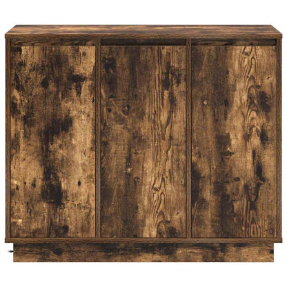 LED-Sideboard Geräucherte Eiche 90 x 32 x 75 cm Holzwerkstoff
