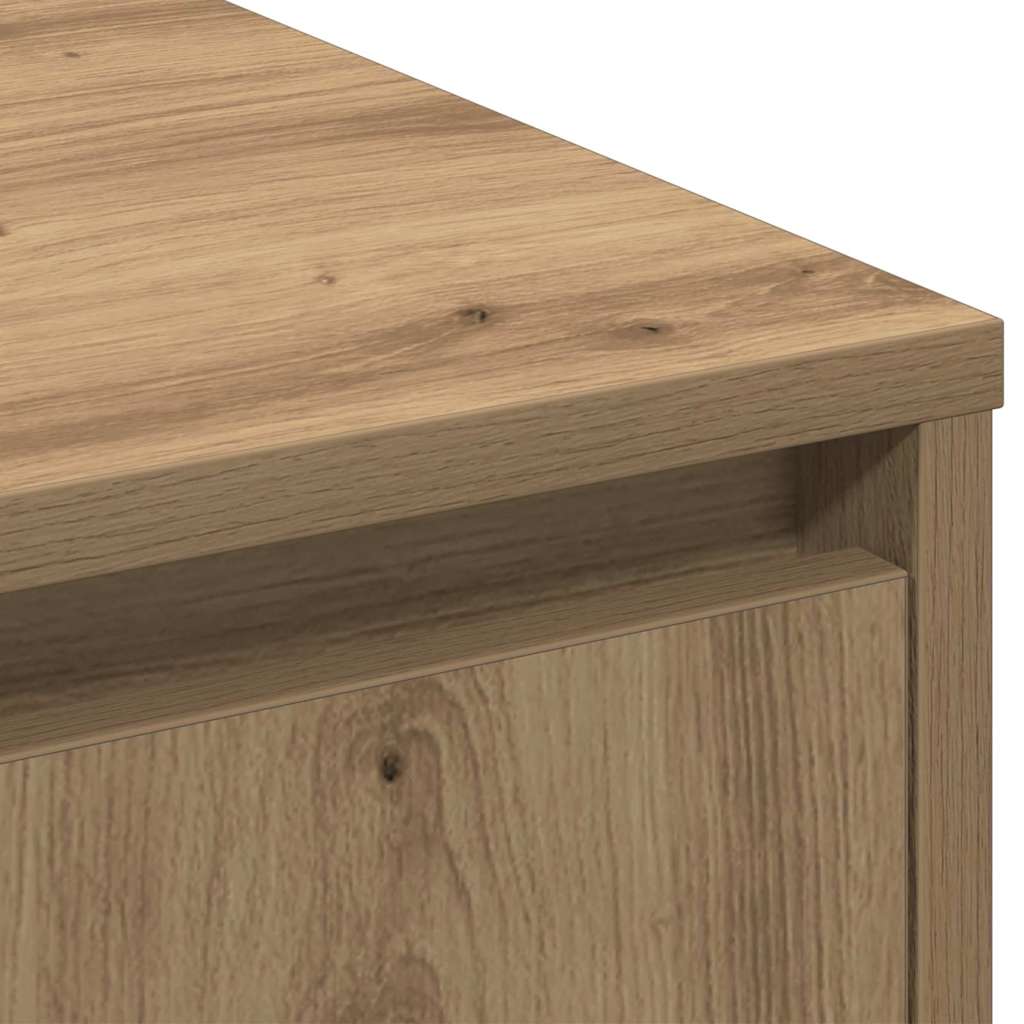 LED-Sideboard Artisan-Eiche 90 x 32 x 75 cm Holzwerkstoff