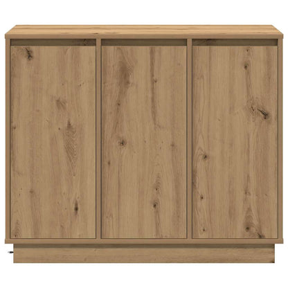 LED-Sideboard Artisan-Eiche 90 x 32 x 75 cm Holzwerkstoff