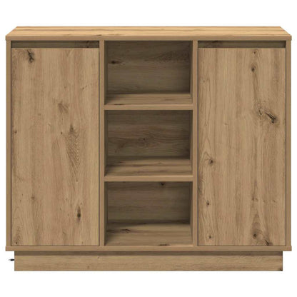 LED-Sideboard Artisan-Eiche 90 x 32 x 75 cm Holzwerkstoff